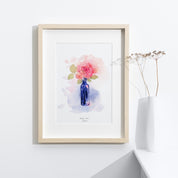 Affiche Petit vase bleue