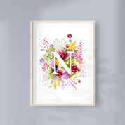 Monogramme décoré "N"